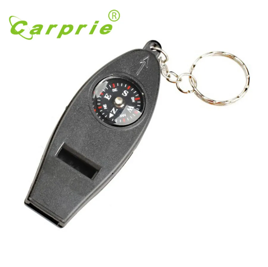 

Key Rings Versatile 4IN1 Compass Thermometer Whistle Magnifier 2018 turbine keychain edc pocket keychain tools Drop shipping
