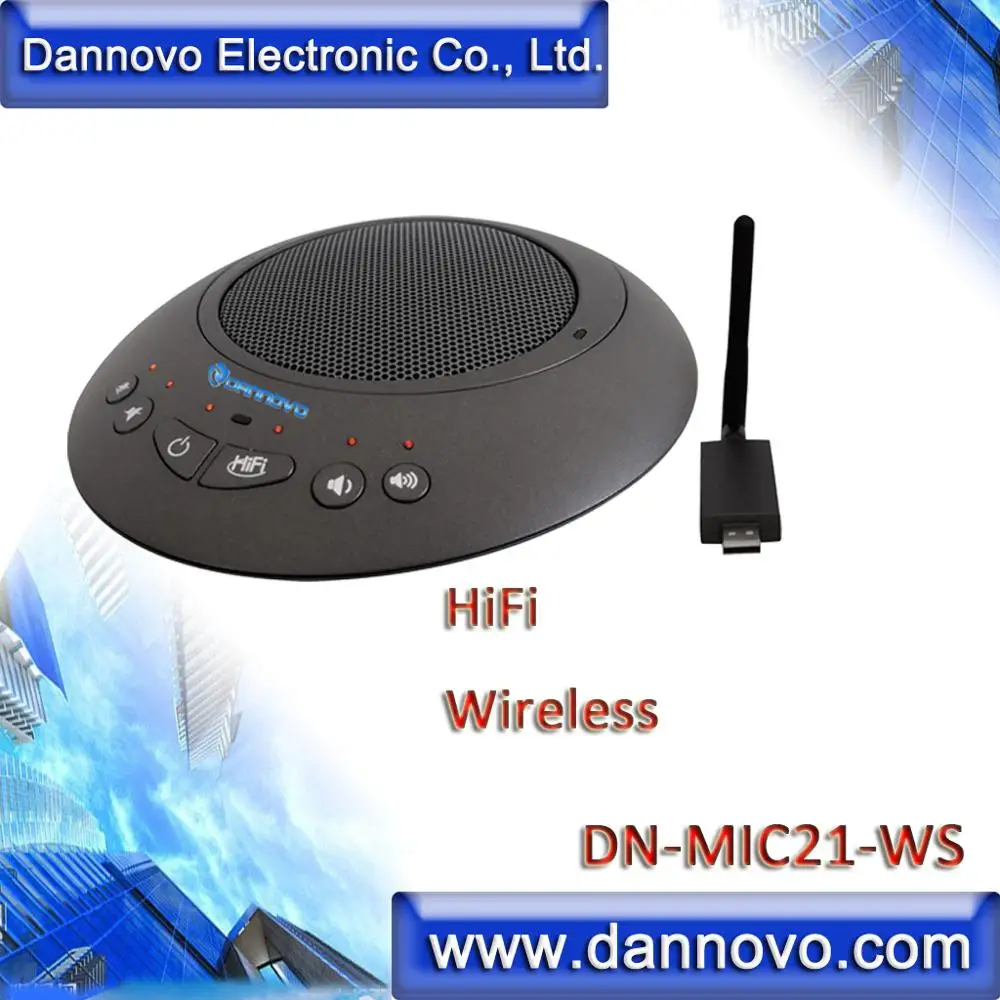 Dannovo sem Fio do Microfone da Conferência de Vídeo Cancelamento de Eco para Windows Speakerphone Hifi Skype Lync Usb Mac