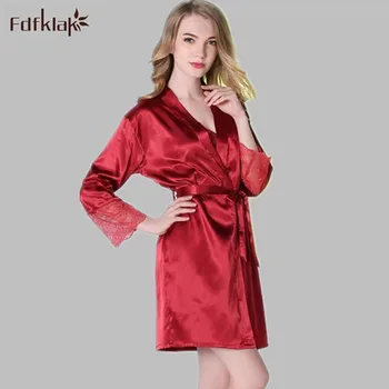

European Style new dressing gowns for women 2019 fashion bridesmaids robes short lace gown sleepwear robe bath robes A427