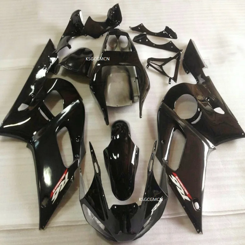 Все черные обтекатели комплект подходит для Yamaha YZF 600 R6 98 99 00 01 02 Cool YZF-R6 1998-2002 ABS Украшения для мотоцикла