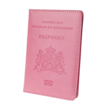 

New Men Women Travel Leather Passport Card Cover Holder Case Protector Organizer Simple Design Casual Card Holder