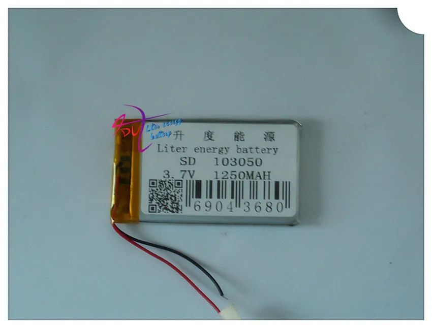 3,7 V литий-полимерный аккумулятор 103048 103050 1250MAH аккумулятор мягкий пакет