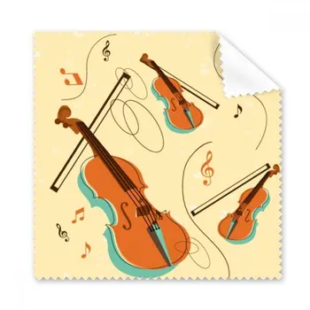 

Violin Music Instruments Pattern Glasses Cloth Cleaning Cloth Phone Screen Cleaner 5pcs Gift