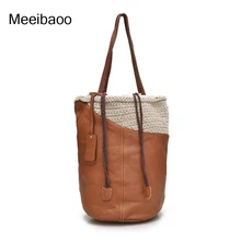 Классическая женская сумка-мешок из натуральной кожи, винтажная сумка на плечо, модные женские сумки YD63