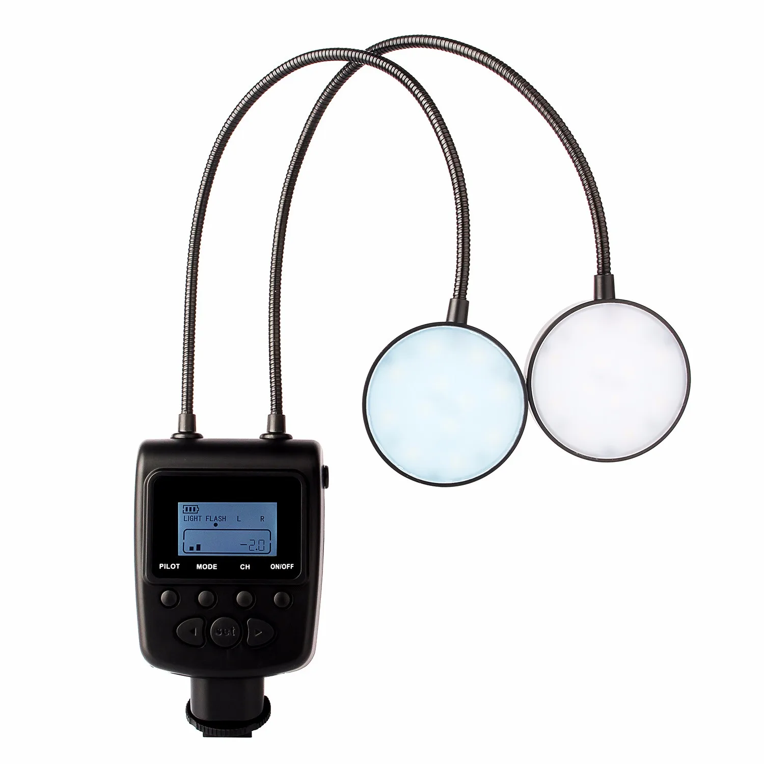 

Travor ML-2D LED Macro Flash Light Speedlite + Metal Adjustable Angle for Canon Nikon Olympus Sony Fujifilm Pentax DSLR Camera