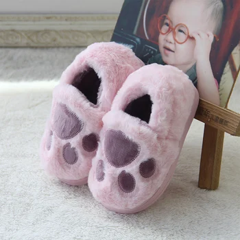 

Children Home Shoes Kids Baby Cotton Slippers Girls Winter Warm Non-slip Infant Cute Indoor Slippers Boy Warm Thicken Shoes