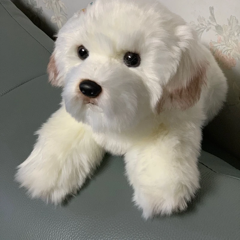 stuffed maltese dog