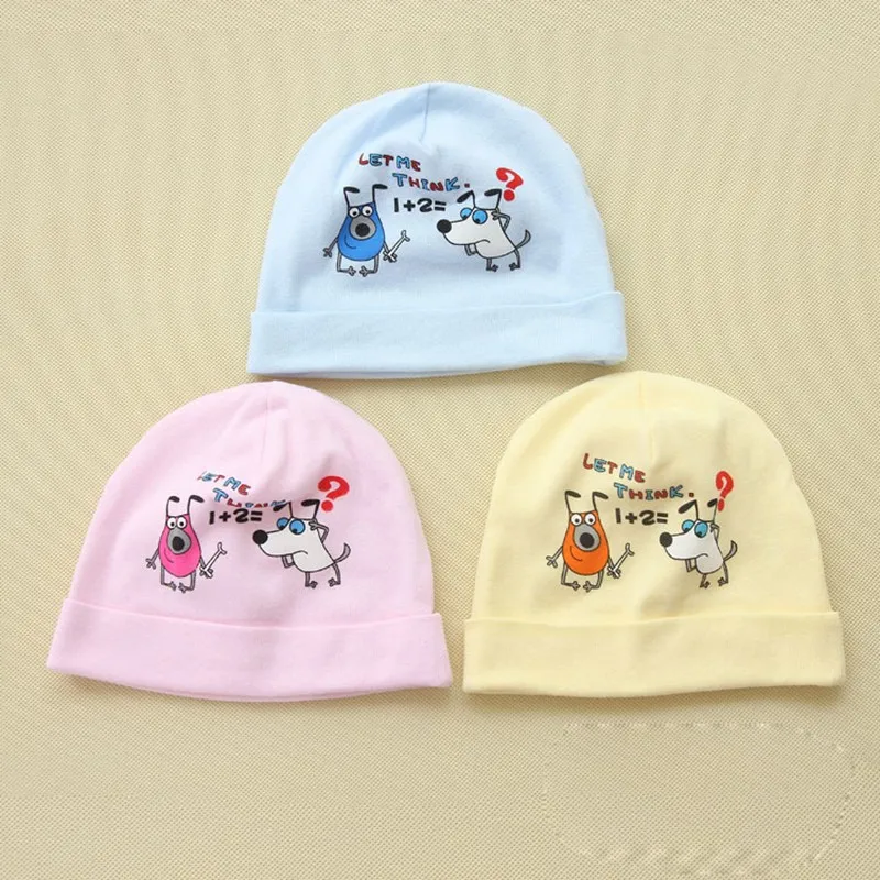 New Baby Hats Boys Girls Cotton Caps Photography Props Dog Prints Hat Spring Autumn Newborn Cap Baby Accessories Free Shipping (1)