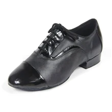 Черная Мужская обувь для латинских бальных танцев из натуральной кожи на каблуке 2,2 см, Мужская Современная обувь для танцев из замши с мягкой подошвой VA30