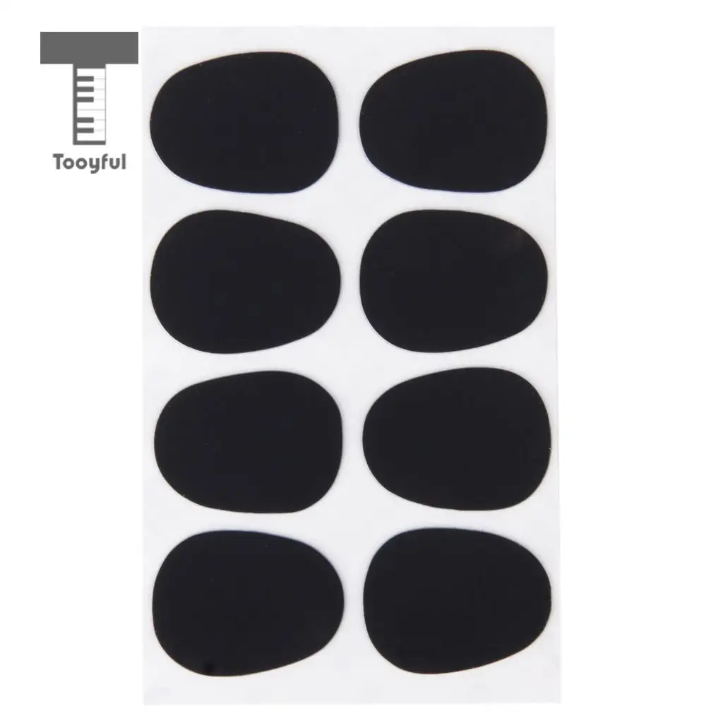 Tooyful High Quality 8Pcs Silicone Patches Cushions Durable 0.8mm Rubber Soprano Accessories Black Saxophone Sax Mouthpiece Pad | Спорт и