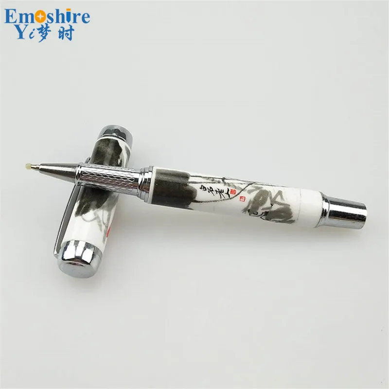 Emoshire Blue and white ceramic gel pen creative stationery advertising pen promotional gifts custom LOGO celebration gift (3)