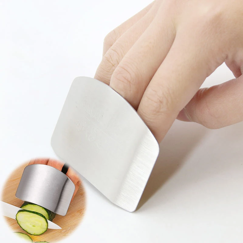 

Stainless Steel Knife Finger Hand Guard Fingers Protector For Cutting Slice Chop Safe Slice Cooking Kitchen Protection Tools