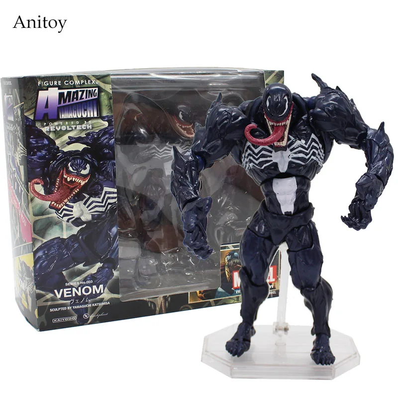 

Series NO.002 Spiderman NO.003 Venom PVC Figure Collectible Toy 16cm KT4070 with color box