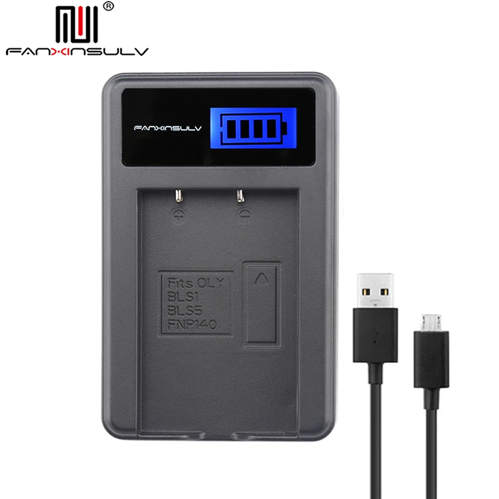 ЖК зарядное устройство USB для PS BLS5 BLS 5 BLS1 BLS50 батарея Olympus PEN EPL6 EPL2 EPL3 EPL5 EPL7 8 9 EPM2 EM10 II