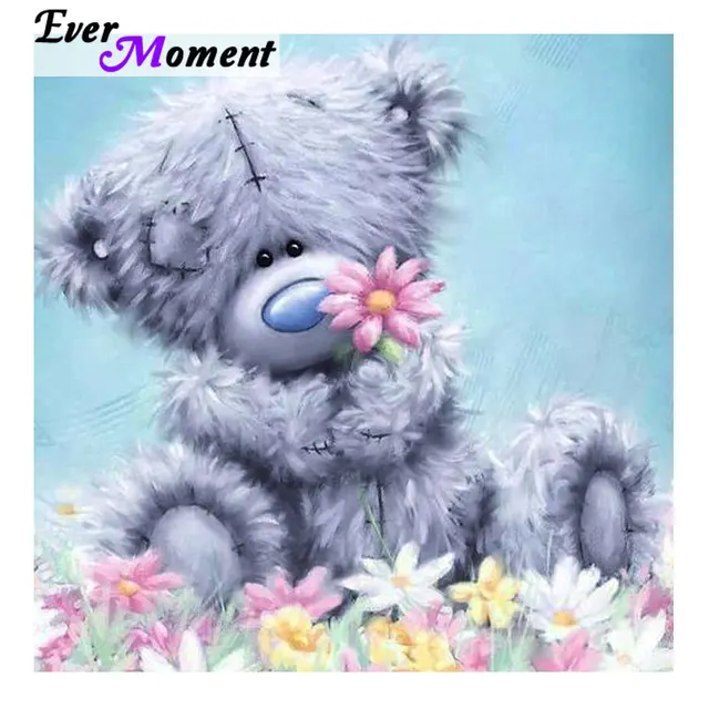 diamond painting teddy bear