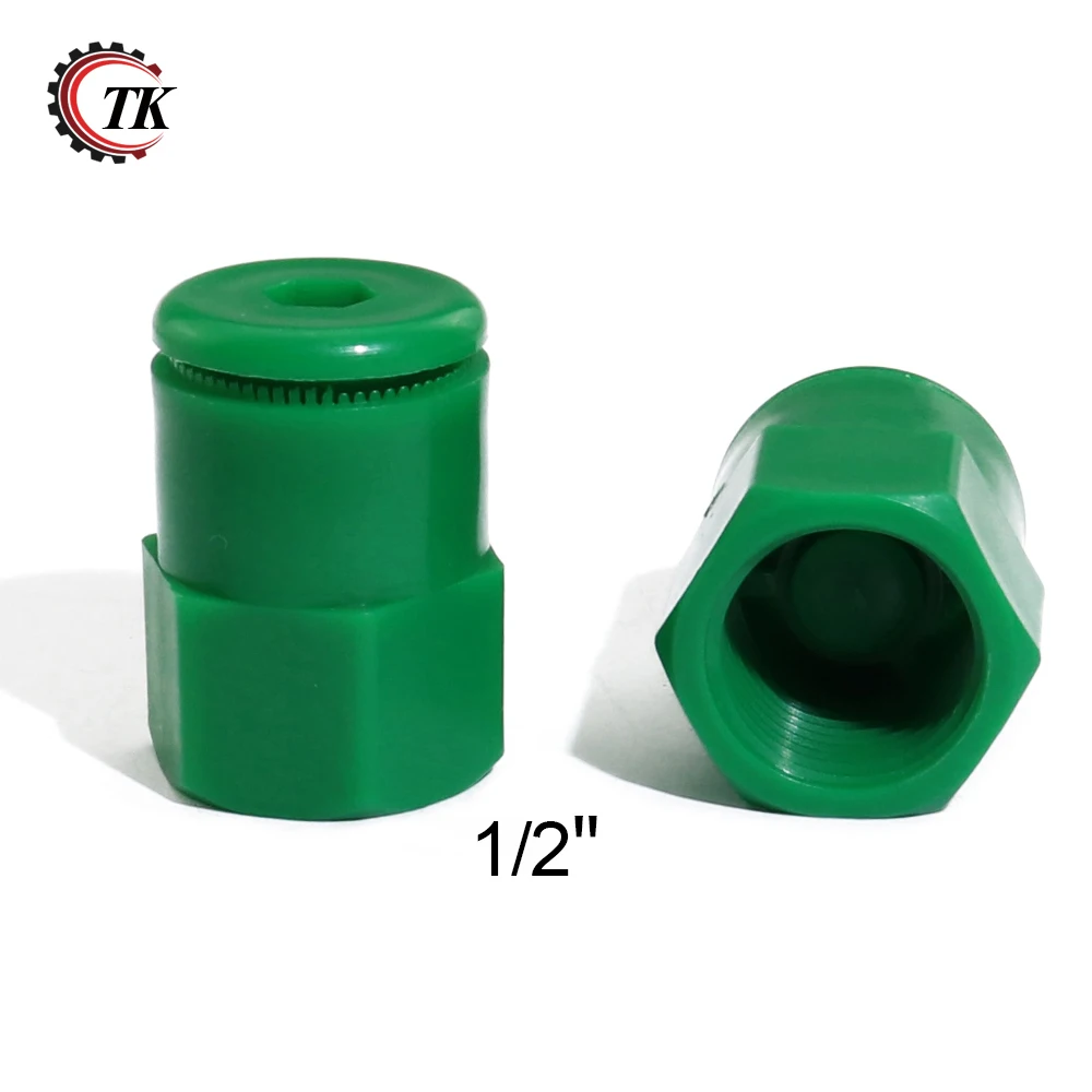 Transkoot 5 шт. 1/2 "пластик зеленый радиус Регулируемый флеш спрей кустарник спринклерной головки сопла