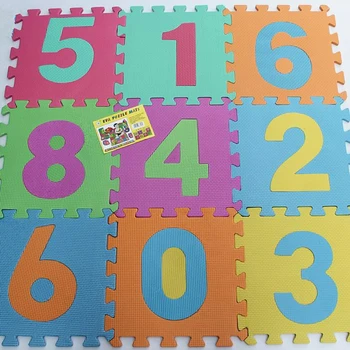 

Brand New 10pcs/Set Numbers Cartoon Animals EVA Children Foam Pad Baby Crawling Mat Puzzle Floor Protector Random Color