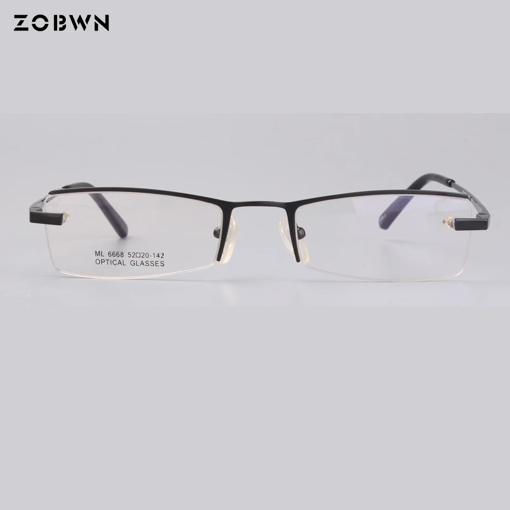 Мужская оправа для очков мужская с полуободком Прямоугольная armazones|lentes armazones|frame