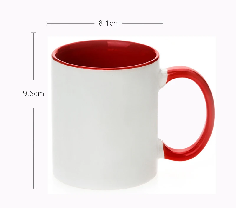 LIQU Personalized DIY photo coffee mug Multi color handle Milk Tea Cups with Custom Picture LOGO Text printing