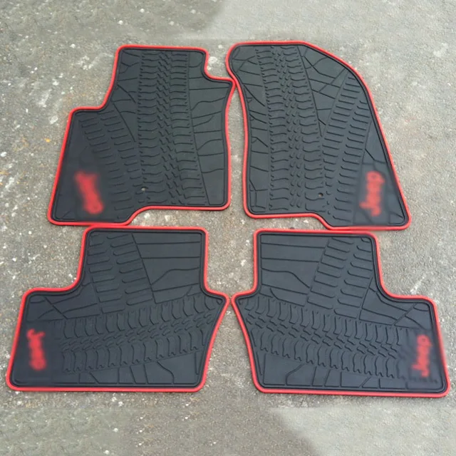 Genuine Dedicated Front&Rear Floor Slip resistant Rubber Mats for Jeep