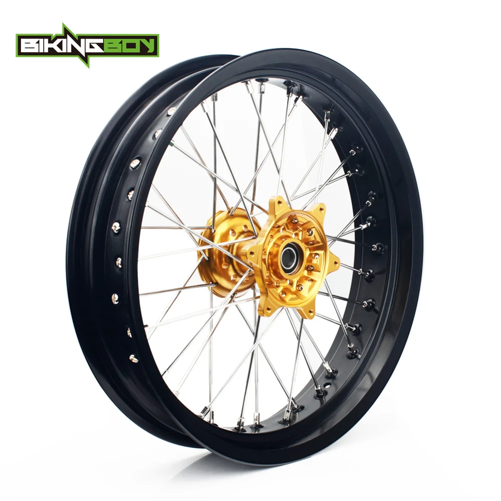 BIKINGBOY 1" Supermoto для Suzuki DRZ 400 SM 2005- DRZ 400 00-04 DRZ400S 00-17 DRZ400E 00-07 Передние Задние Колеса Диски ступицы