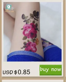 Rocooart QC678-698 женщины макияж татуировки рукава Body Art "Гранат" Цветы временные Flash татуировки-наклейки tatuagem