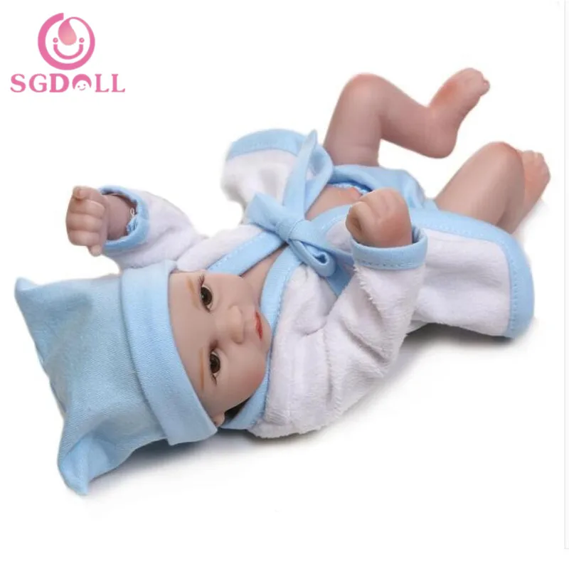 25cm/10" Handmade Reborn Real Looking Newborn Baby Boy Vinyl Realistic