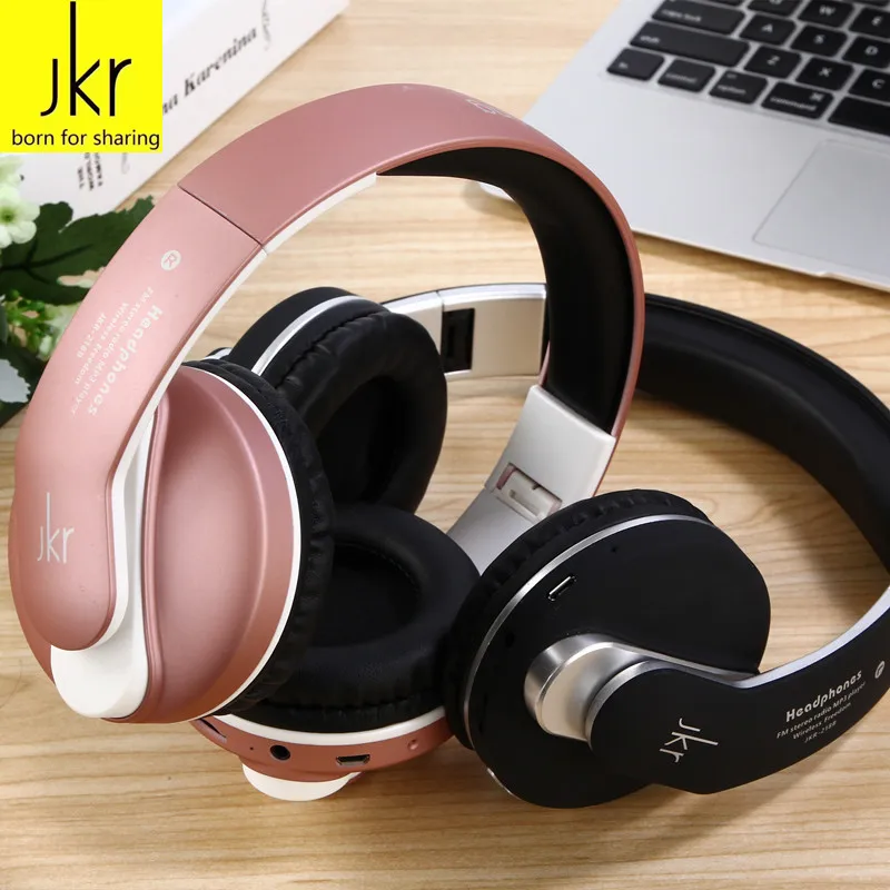 JKR 218B беспроводная Bluetooth гарнитура наушники с микрофоном Поддержка TF Музыка FM для