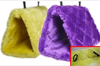 

Plush Parrot Hammock Bird Hanging Cave Cage Snuggle Happy Hut Tent Bed Bunk Toy 3 Sizes D403