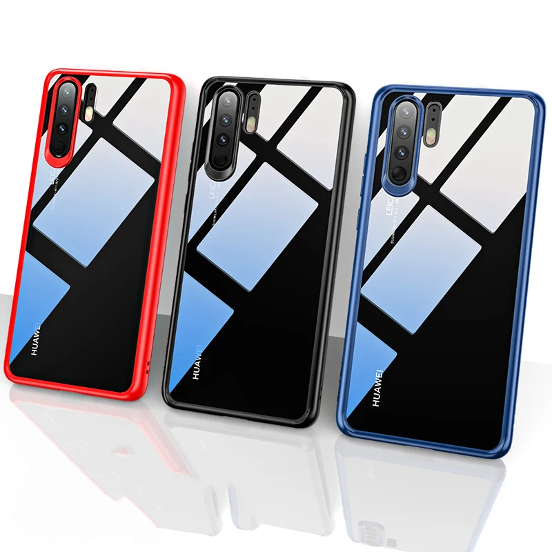 Оригинальный чехол для Huawei P30 Pro прозрачная задняя ультра тонкая Противоударная