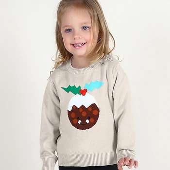 

2019 Winter Autumn Children Cute Eggs Pattern Sweater Girls Warm Sweaters Kids Knitted Pullovers Clothes Infantis Outerwear 1-5Y