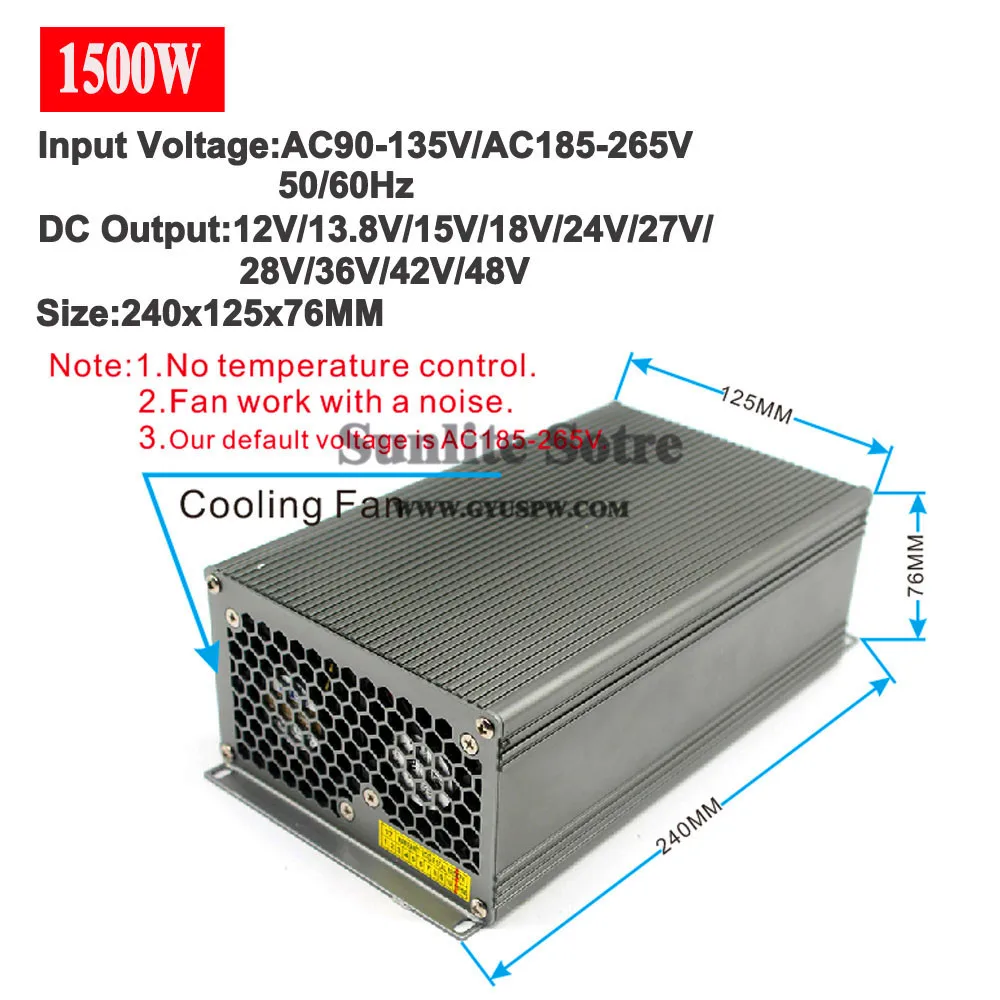 12V-48V 1500W