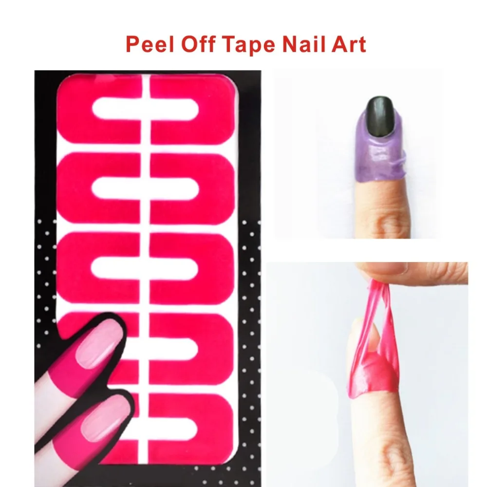 1Pcs Peel Off Tape Nail Art Latex Palissade Creative Nail Protector