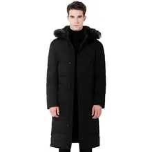 Хлопок стиль Куртка высокого качества Для мужчин зимние модные теплые регулярные Мужские парки и Пальто для будущих мам с капюшоном