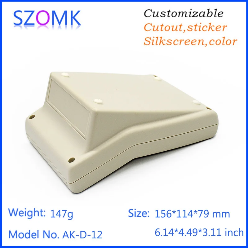 

1 piece szomk plastic control box LCD plastic enclosure housing desktop instrument housing for electronics device 156*114*79mm
