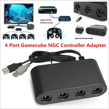 

MAYFLASH 4 Ports GameCube Controller to USB Adapter Converter For Nintendo Wii U PC NGC Super Smash Brothers