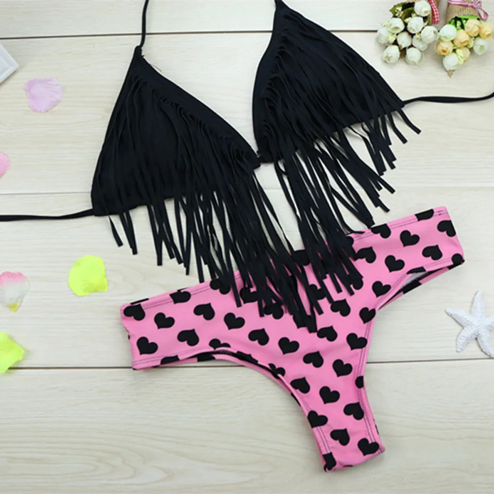 tassel tankini swimsuit plus size bikini set brazilian hot sexy women's swimsuit swimming black color monokini Beachwear C1366 plus-size-black-swimsuit : image tassel tankini swimsuit plus size bikini set brazilian hot sexy women's swimsuit swimming black color monokini Beachwear C1366 plus-size-black-swimsuit