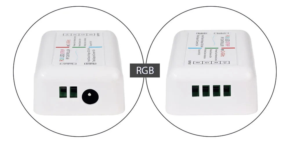 RF 2,4G RGB контроллер Светодиодная лента RGB контроллер 12-24 В Беспроводной RF пульт дистанционного управления с дистанционным настенным держателем для светодиодной ленты 5050