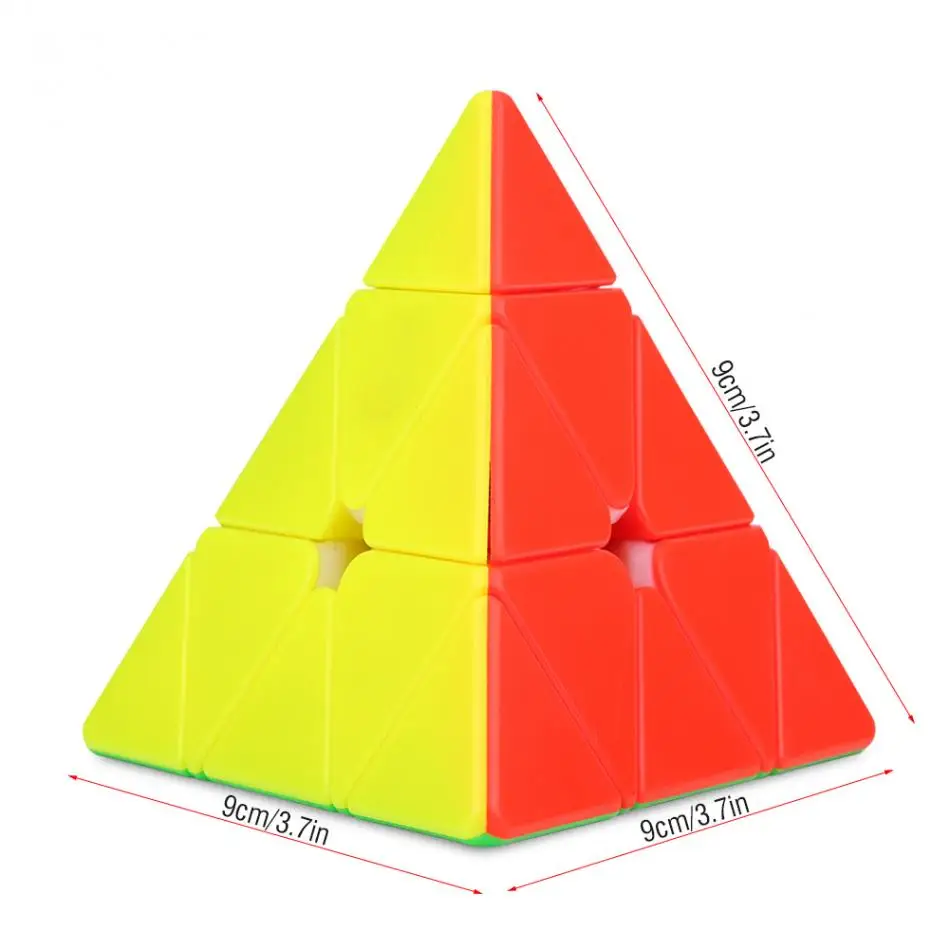 Треугольники классический Professional скорость Пирамида кубики Волшебные головоломка Cubo Magico твист игра игрушка развивающие подарок игрушечные лошадки для детей