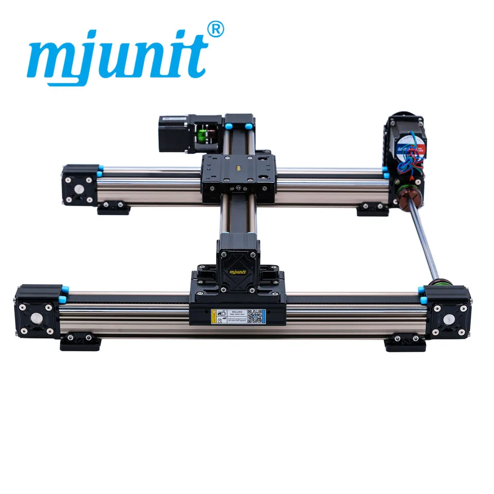 Mjunit MJ50 xy axis с линейной направляющей длиной хода 750x750 мм фланцевая квадратная