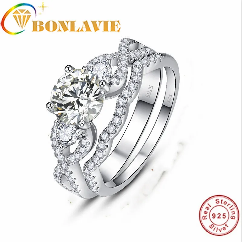 Femme Unique bijoux grande bague en acier inoxydable Big exagérée Tri-Color Ring