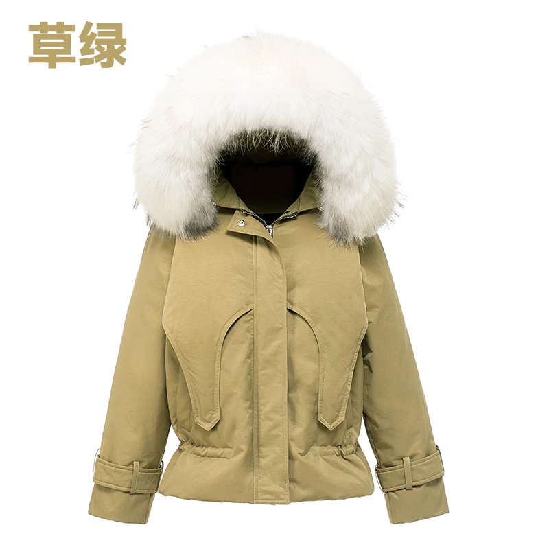 KMETRAM, пуховик с воротником из натурального Лисьего меха, женская зимняя куртка с капюшоном, женская одежда,, корейский пуховик, chaqueta mujer MY3349