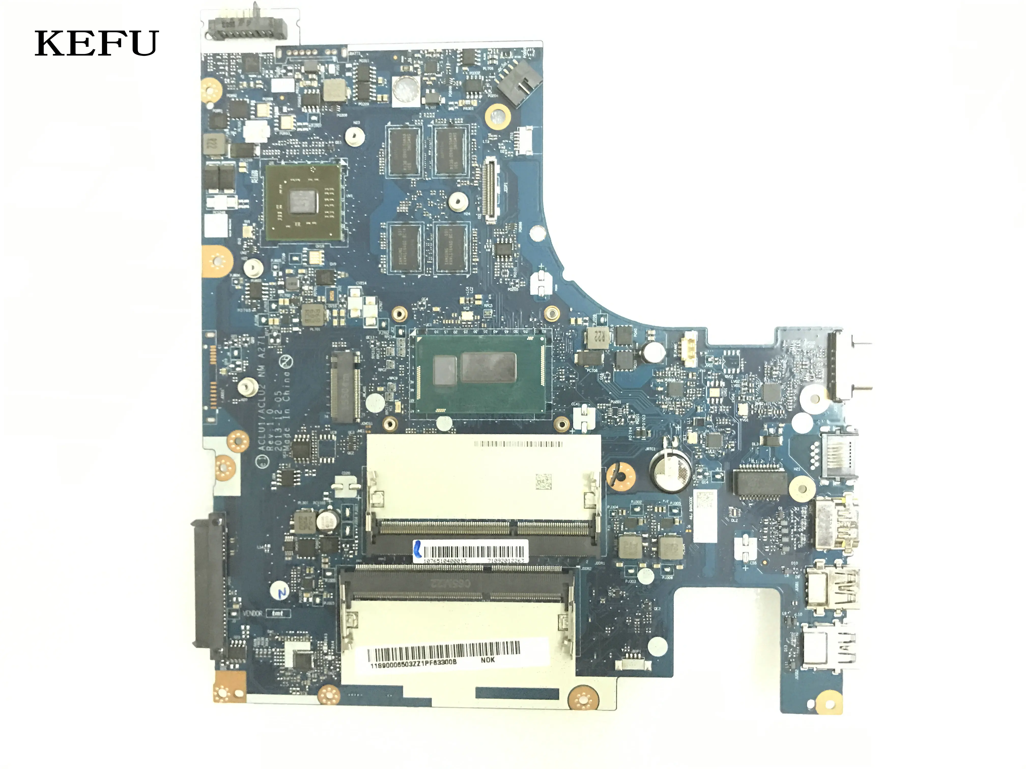 KEFU سوبر 100% جديد ACLU1/ACLU2 NM-A271 اللوحة المحمول لينوفو Z50-70/G50-70 الكمبيوتر الدفتري I3 CPU مقارنة قبل النظام