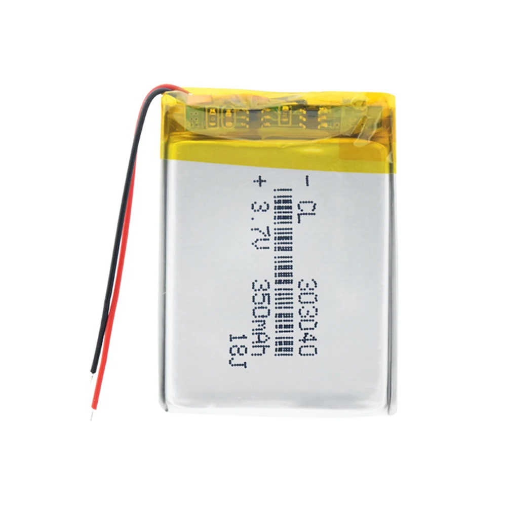 303040 Li-Po перезаряжаемая батарея 3,7 V 350mAh для записи вождения gps MP3 MP4 gps MID динамик PDA DVR электронные игрушки светодиодный светильник