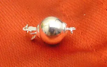 

SALE Big 10mm round ball one strings Sterling Silver(S925) Clasp-gp22 Wholesale/retail Free ship