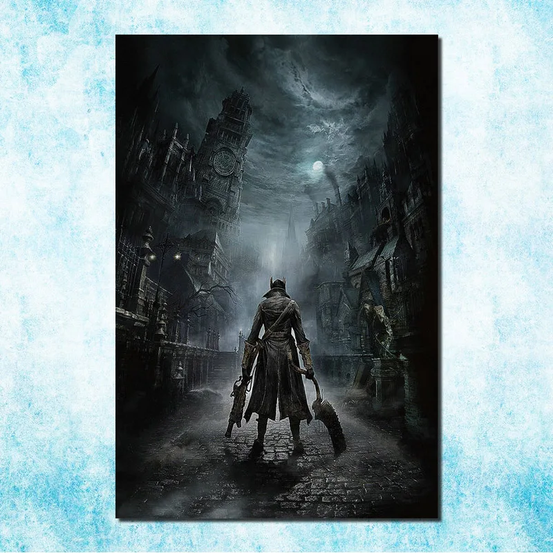 Горячие Bloodborne Искусство Шелковый Холст печати плакатов 13x20 дюймов игру картинку