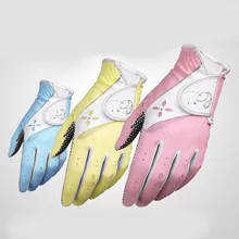 Высокое качество 1 пара женские нескользящие дышащие перчатки для гольфа из искусственной кожи на открытом воздухе Спорт Гольф Обучение левая/правая рука Защита Одежда