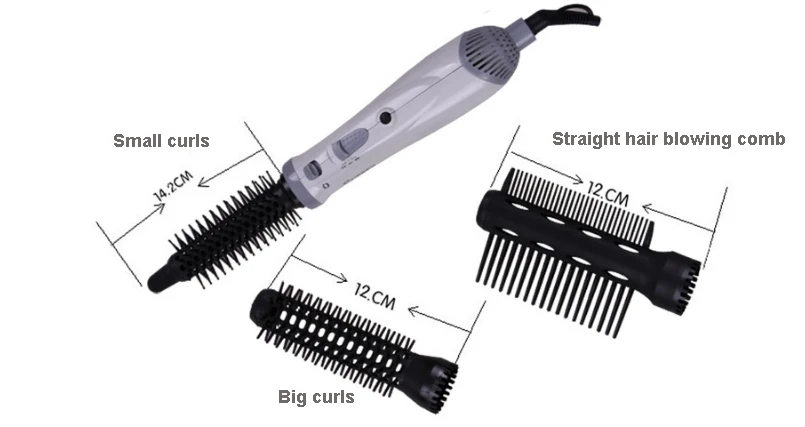 3в1 многофункциональный фен для волос, набор инструментов для укладки, профессиональный электрический фен для волос, выпрямитель для волос, щетка, расческа, воздуходувка