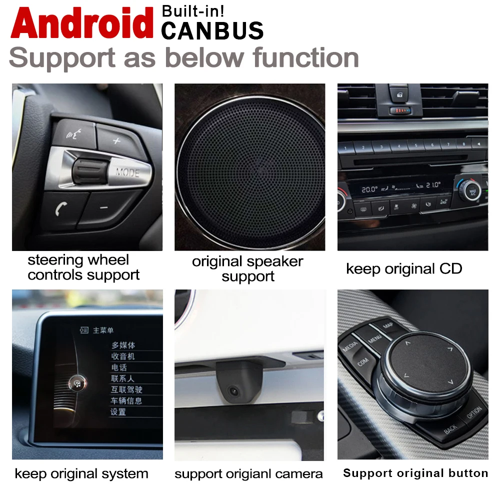 Cheap For BMW 1 F20 F21 2017~2018 EVO Android car player original Style gps HD Screen Stereo Autoradio Bluetooth navigation map 3