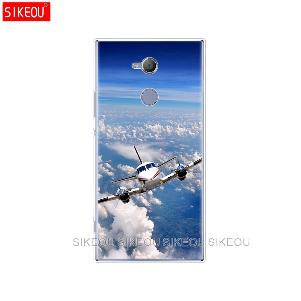 Силиконовый чехол для телефона sony xperia XA1 XA2 ULTRA PLUS L1 L2 XZ1 XZ2 compact XZ PREMIUM самолет